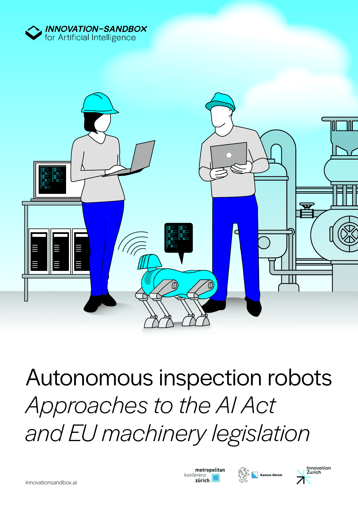 Innovation Sandbox for AI report cover, Canton of Zurich, Autonomous Inspection Robots, 2025