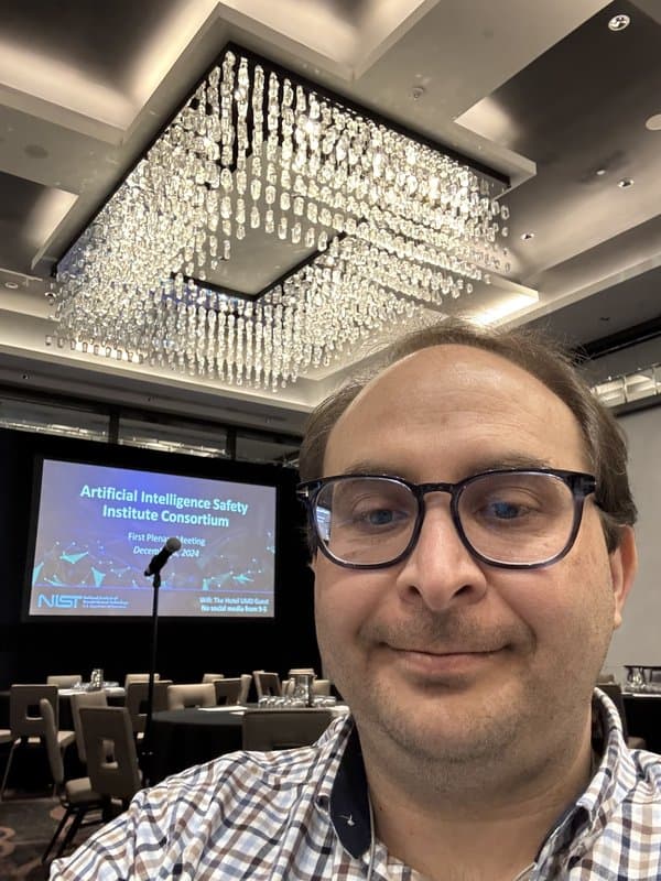 Kevin Schawinski at the AI Safety Institute Consortium First Plenary Meeting, December 2024