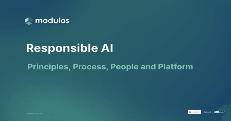 Responsible AI: Principles, Process, People & Platform