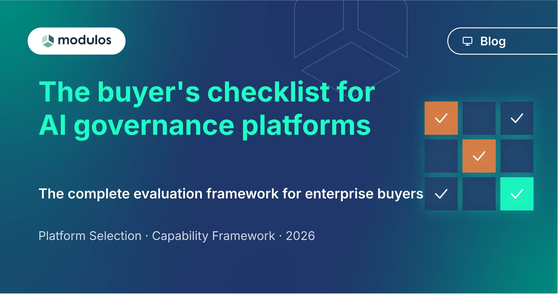 The buyer's checklist for AI governance platforms