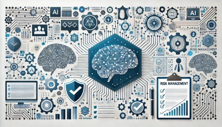 cover that represent the blog article titled "Implementing an AI Risk Management Framework: Best Practices and Key Considerations"